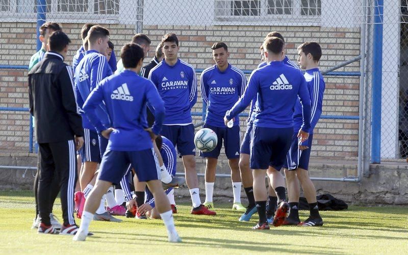 Entrenamiento del Real Zaragoza, 25 de febrero