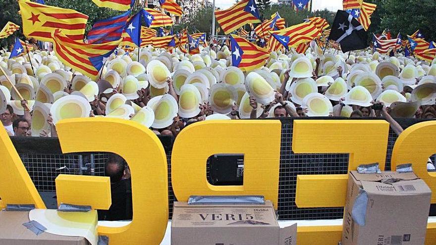 Manifestació de la DIada 2016 a Berga