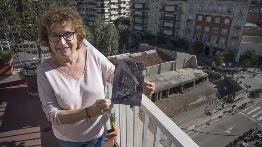 De la fàbrica n’ha quedat a la vista una petita part de la construcció