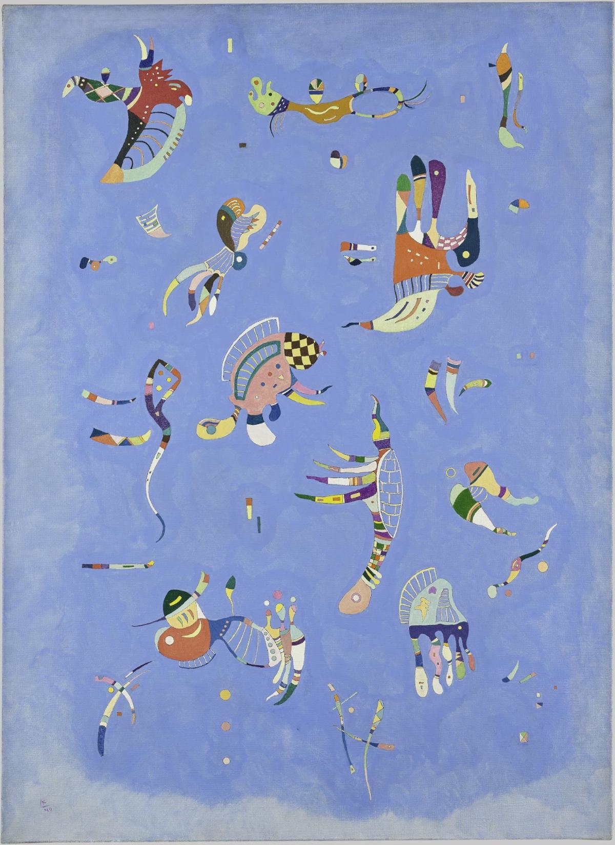 Wassily Kandinsky, Bleu de cie l [Cielo azul], 1940. Centre Pompidou, Paris Musée national d’art moderne – Centre de Création Industrielle. CaixaForum