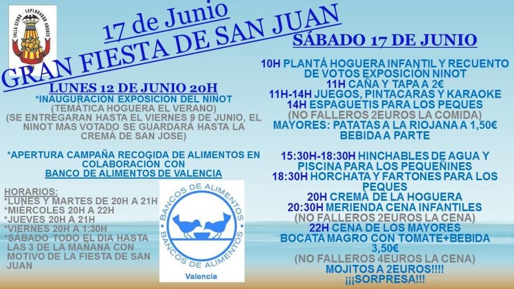 Verbenas de San Juan para el día 17