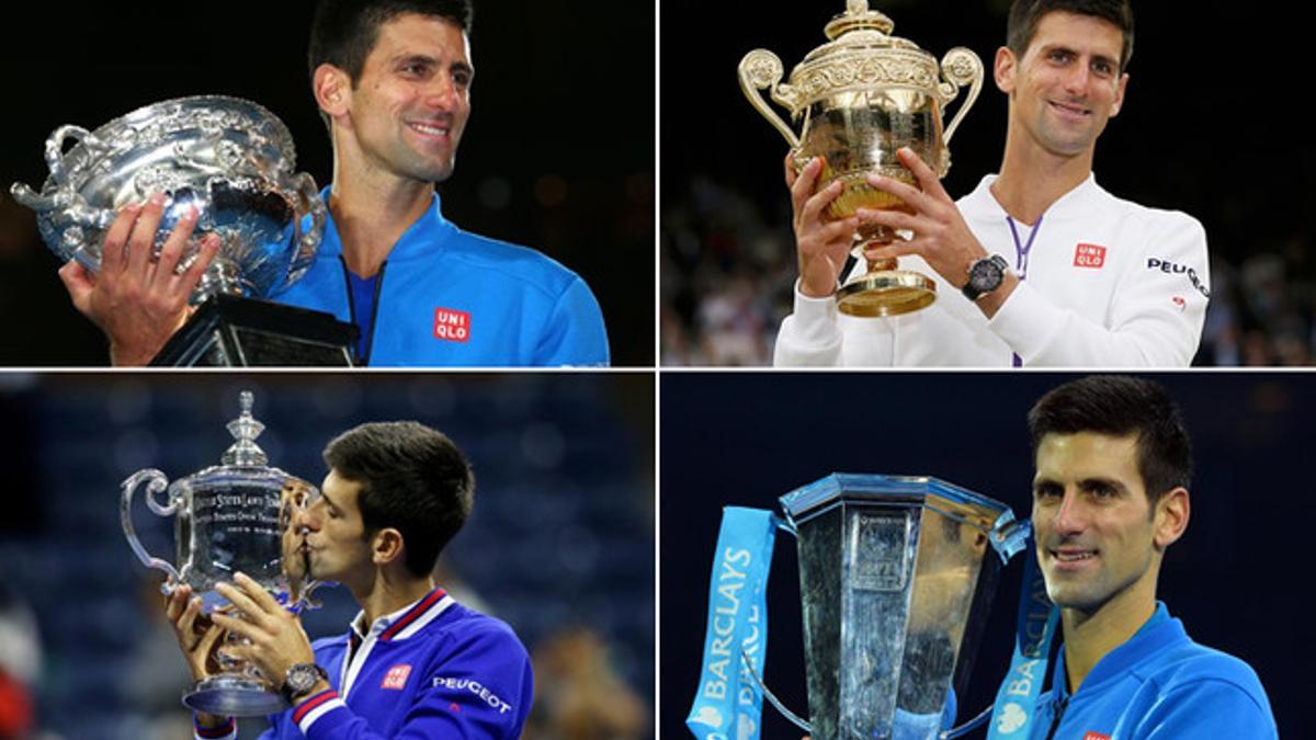 Novak Djokovic y Serena Williams, los reyes del tenis en 2015