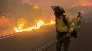 El incendio de Los Gallardos, Almería, en imágenes.