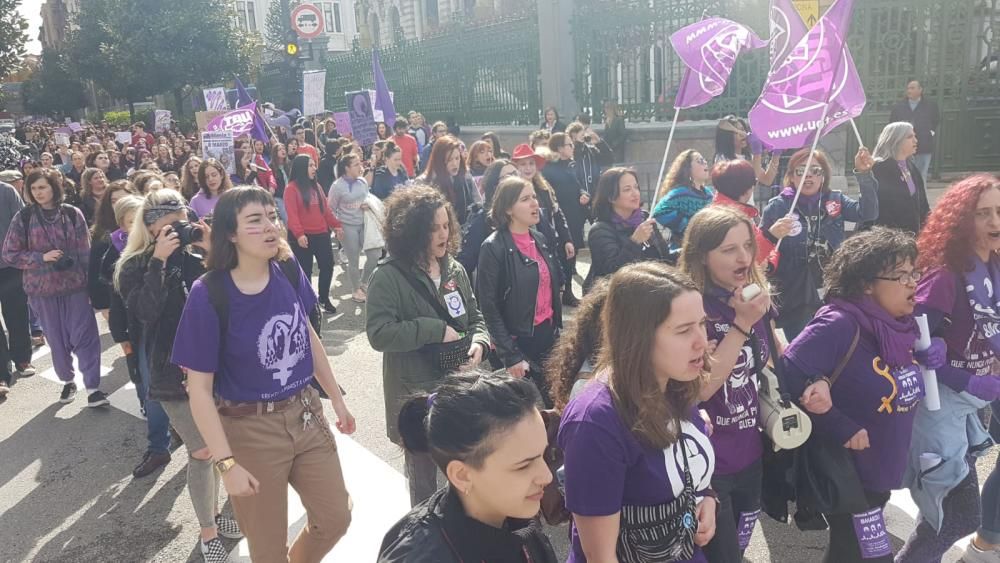 8-M en Asturias: El feminismo inunda las plazas