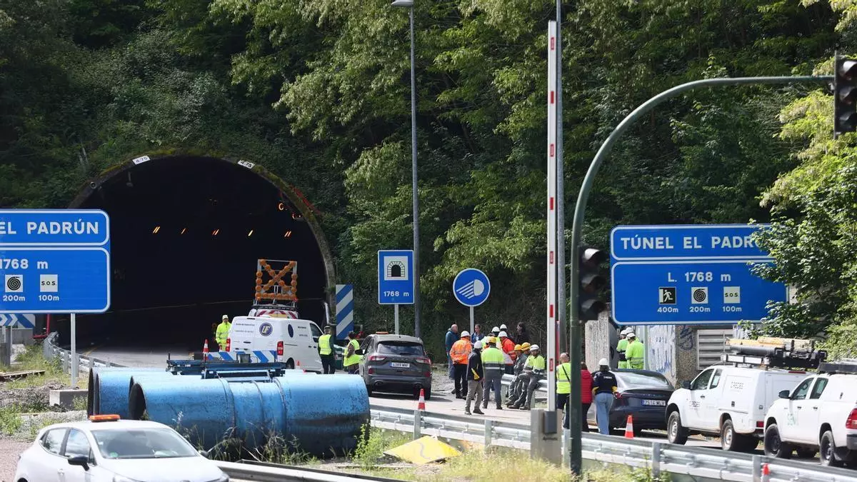 VÍDEO: Fallece un trabajador en una torre de alta tensión junto al túnel del Padrún: retenciones en la autopista