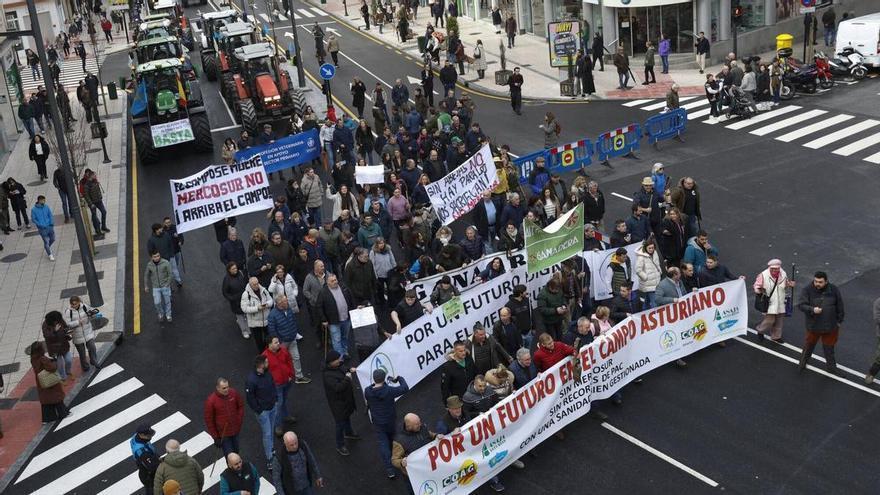 Vuelven las concentraciones del campo asturiano: se convoca una nueva movilización en Oviedo