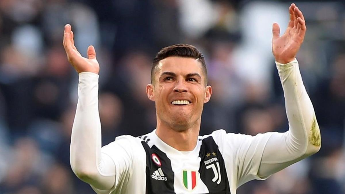 Cristiano Ronaldo celebra la última victoria de la Juventus sobre la Sampdoria.