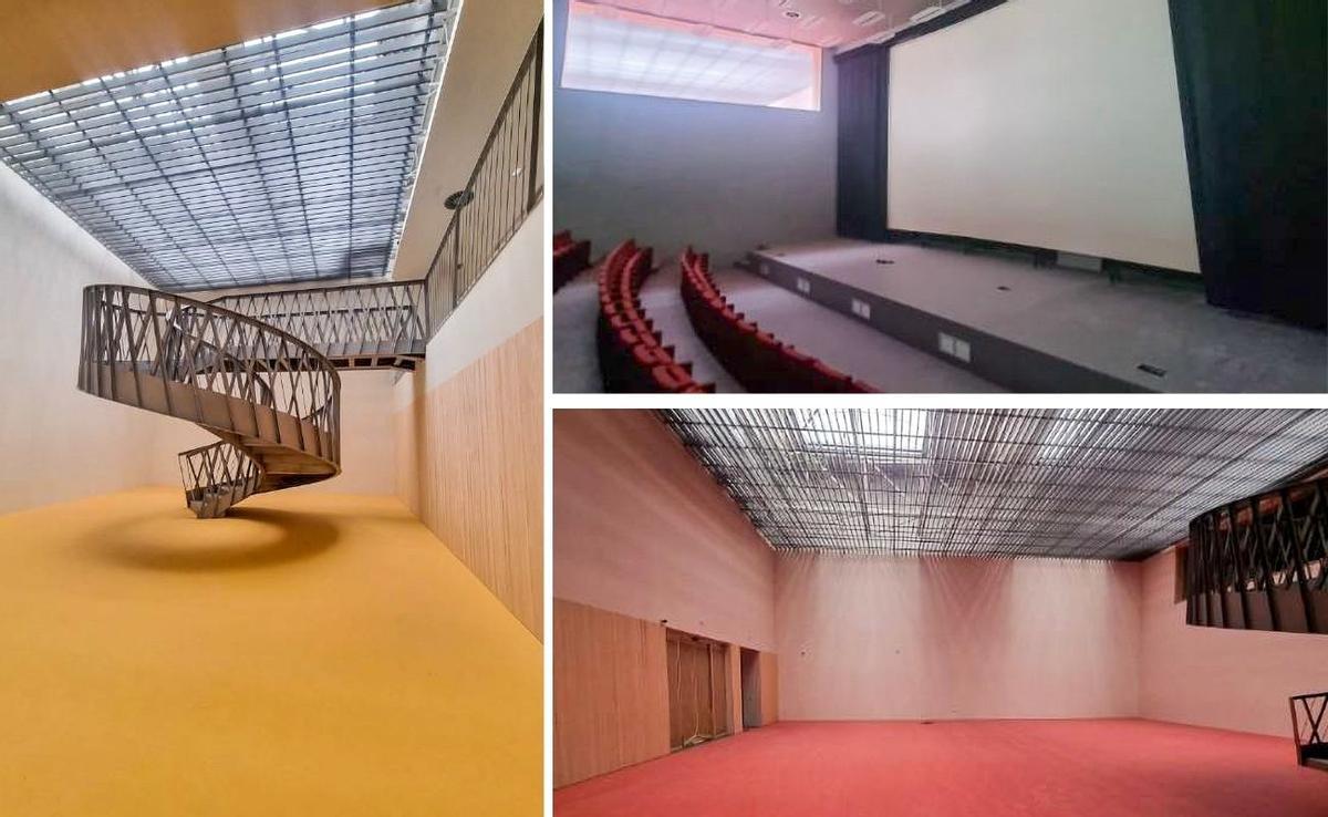 Unas obras sin licencia prácticamente finalizadas «Unas obras paralizadas que las mismas se encuentran en estado avanzado y que constan de dos plantas distribuidas en varias salas». Es el escenario con que describen los dos agentes de la Policía Local de Alicante que el pasado 8 de abril se personaron en los antiguos cines de Panoramis que la Cámara de Comercio lleva un año acondicionando para sede sin contar con la obligatoria licencia. Un escueto texto al que acompañan unas fotografías que hablan por sí solas: las obras están prácticamente finalizadas sin que a estas alturas se sepa si cumplen o no con la normativa.