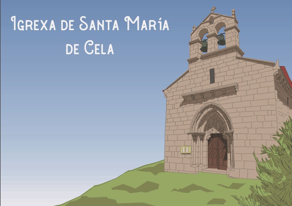 Diciembre: Iglesia románica de Santa María de Cela.jpg