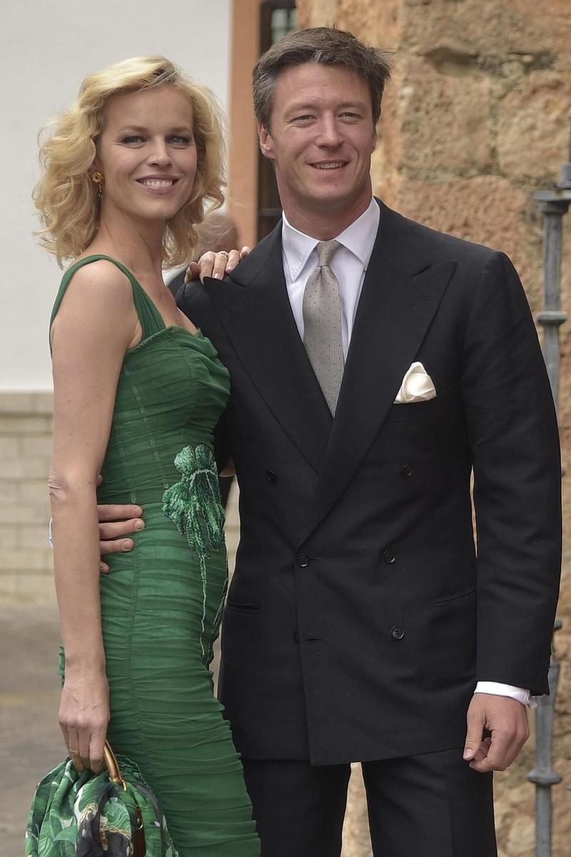 Eva Herzigova y Gregorio Marsiai entre los invitados a la boda