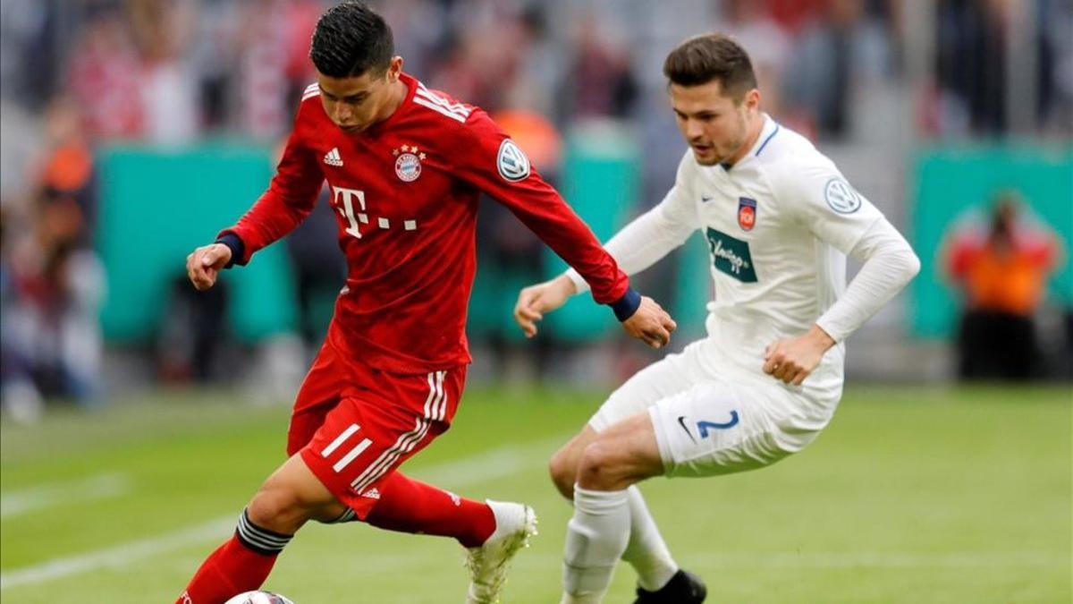 James Rodríguez no terminó las prácticas del Bayern Munich