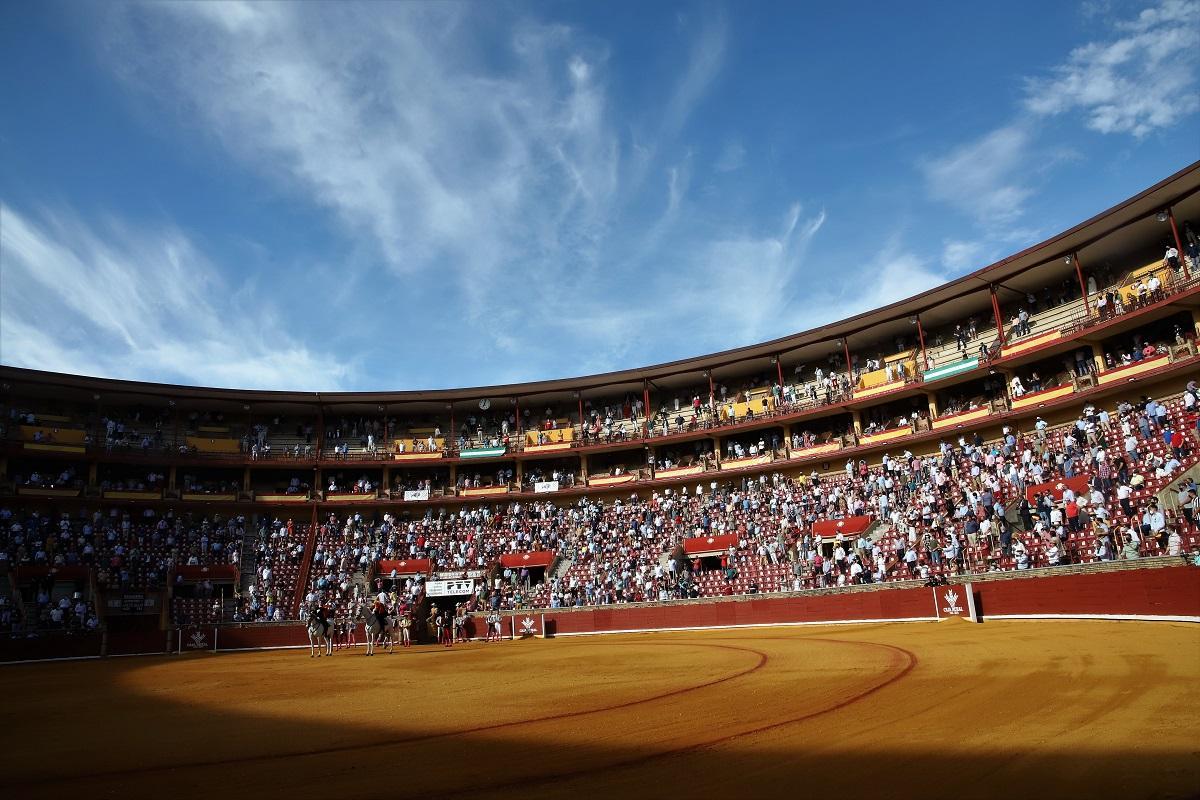 La plaza de toros de Los Califas, en Córdoba, en la Feria de Mayo del año 2021.