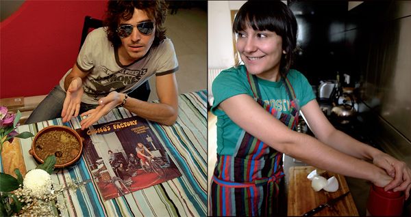 Rubén de Pereza y Eva Amaral cocinaron en su casa para el libro 'Recetas del Rock' n' Roll'