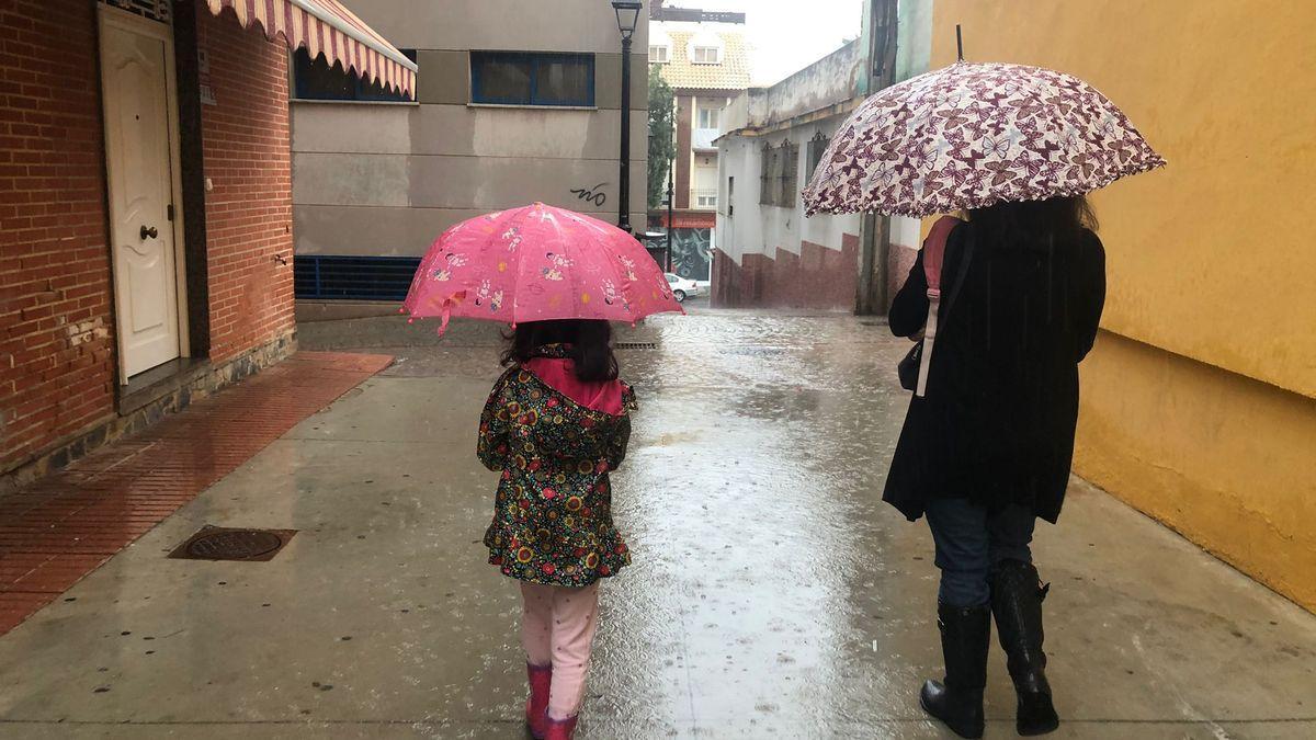 La lluvia volvió a Málaga esta semana