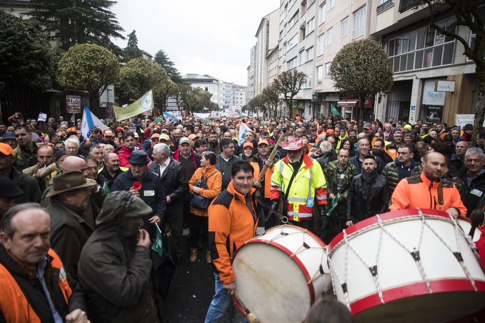 Han salido a la calle bajo el lema "sí a la caza, por un medio rural sostenible".