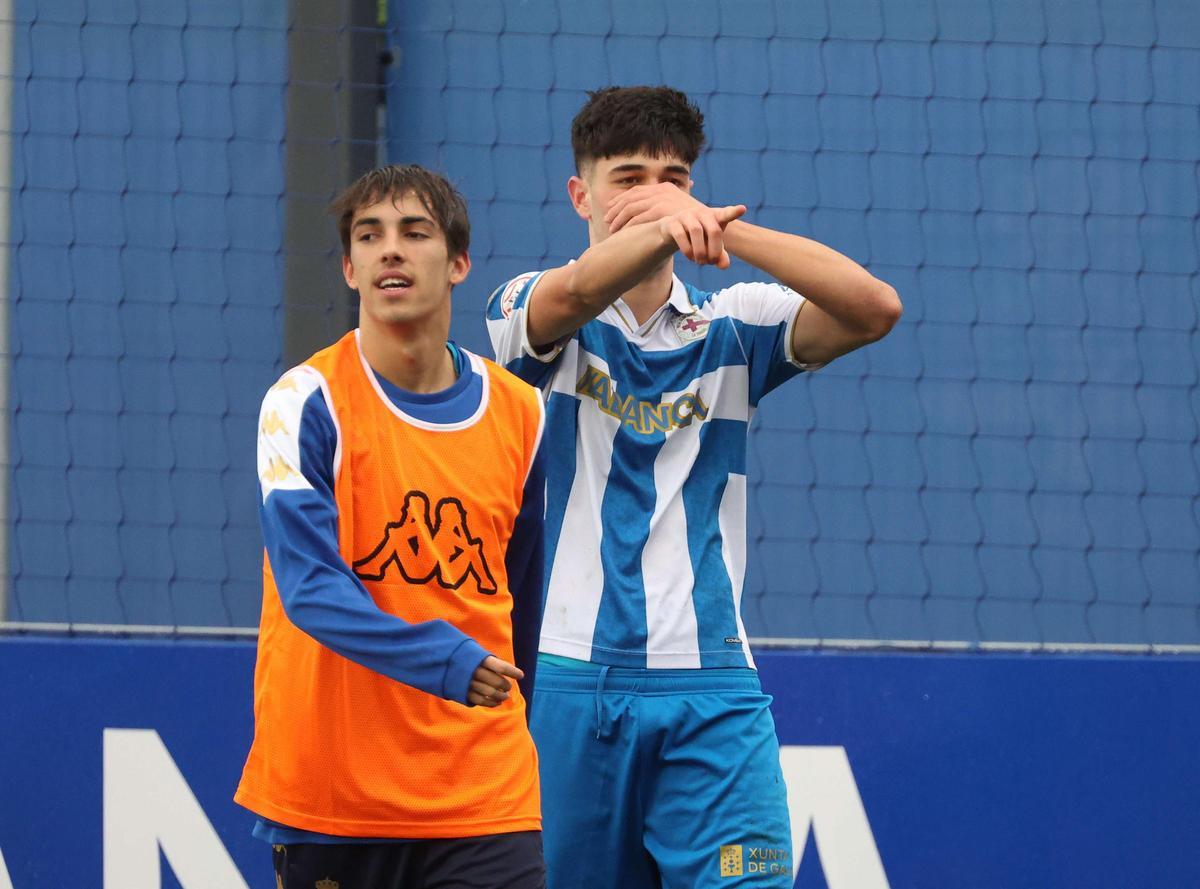 El Dépor juvenil se impone al Rayo (4-1) y avanza a cuartos en la Copa del Rey