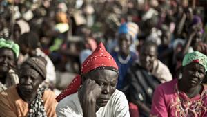 Archivo - Campamento de desplazados en Sudán del Sur