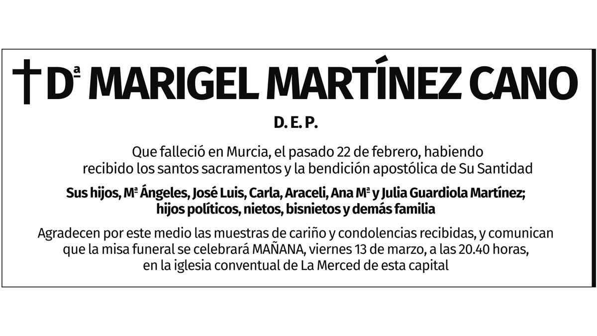 Dña. Marigel Martínez Cano