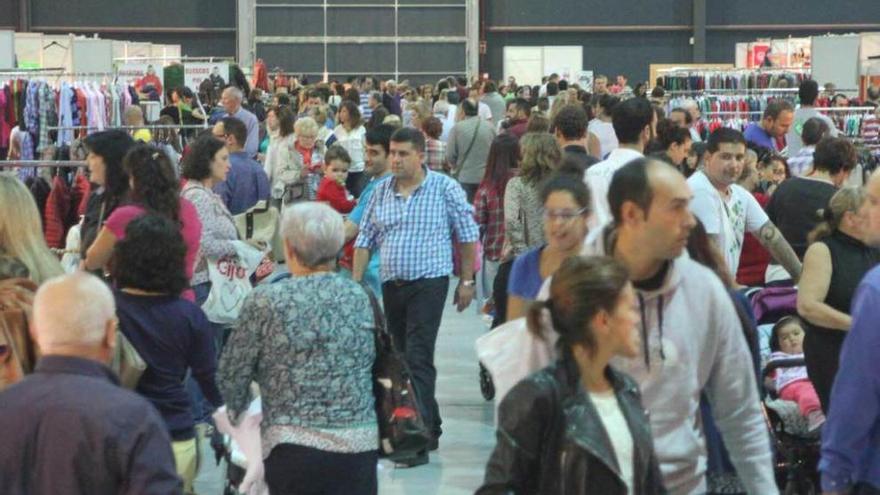 Aspecto del recinto ferial en la jornada de ayer de la feria del stock.