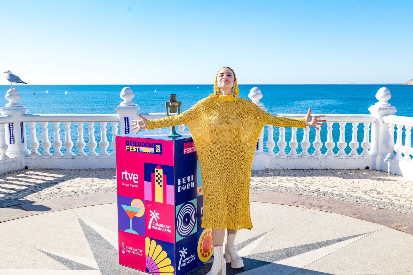 Blanca Paloma en la rueda de prensa como ganadora del Benidorm Fest 2023