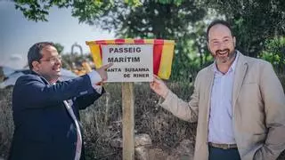 Joan Ignasi Elena visita les obres de millora de la seguretat viària de Riner