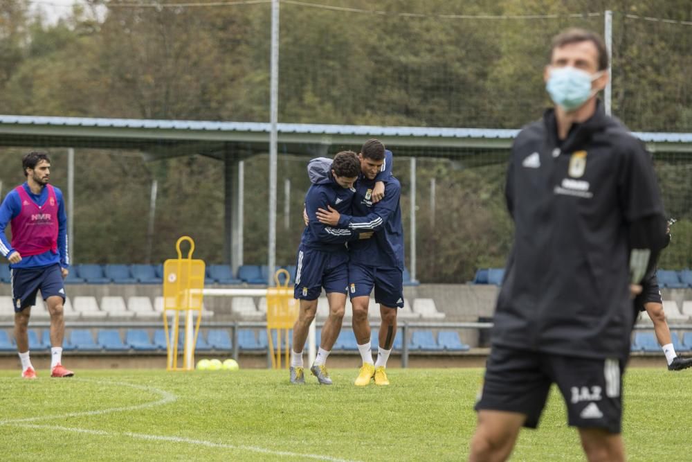 Entrenamiento del Oviedo en El Requexón