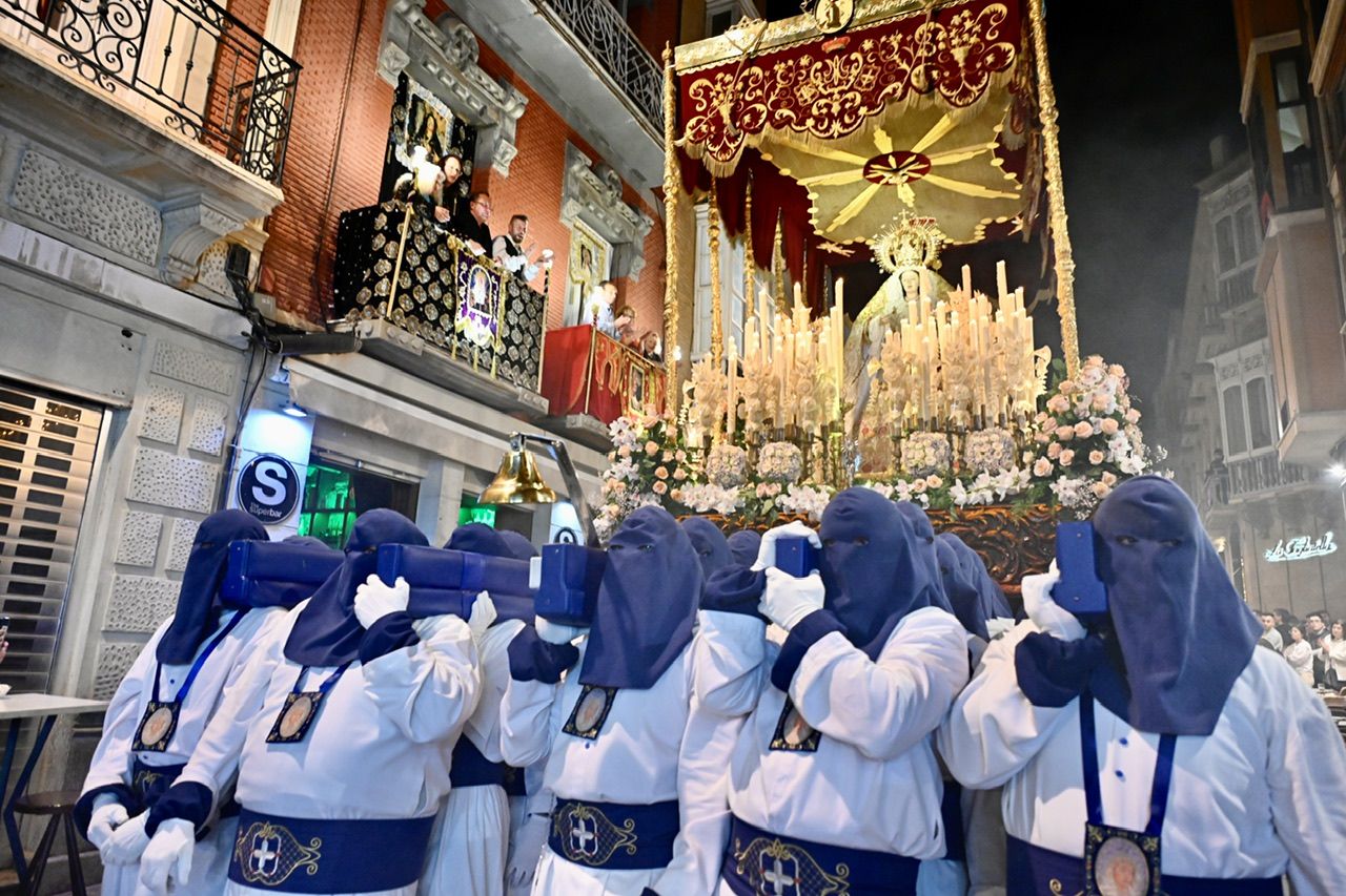 Las imágenes de la procesión del Cristo de la Misericordia y Virgen del Rosario en Cartagena