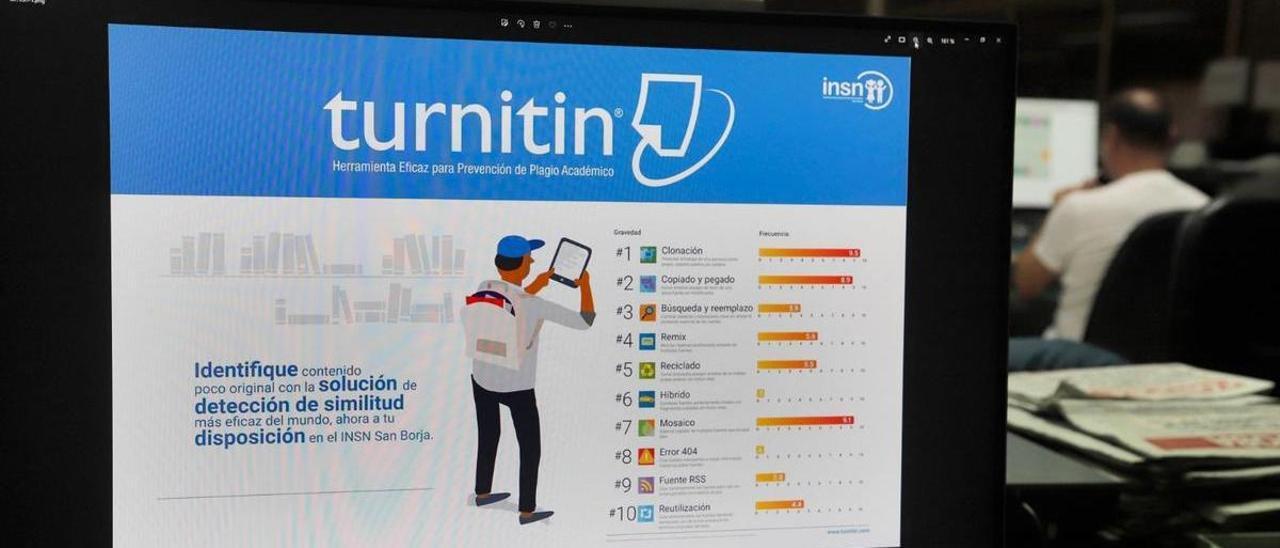 Turnitin es un software que se emplea para confirmar que lo que está escrito no aparece en ningún otro trabajo publicado.