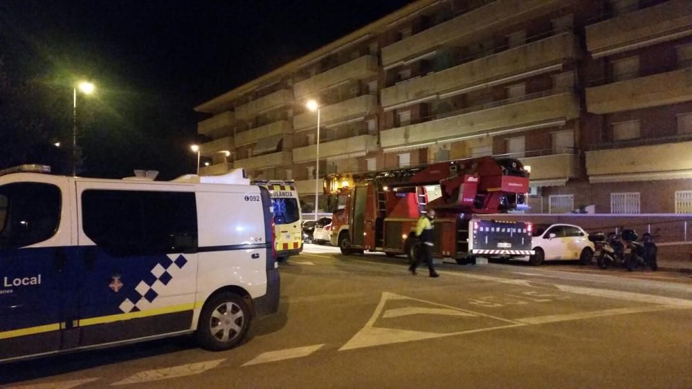 Incendi de la cuina d'un pis de Blanes