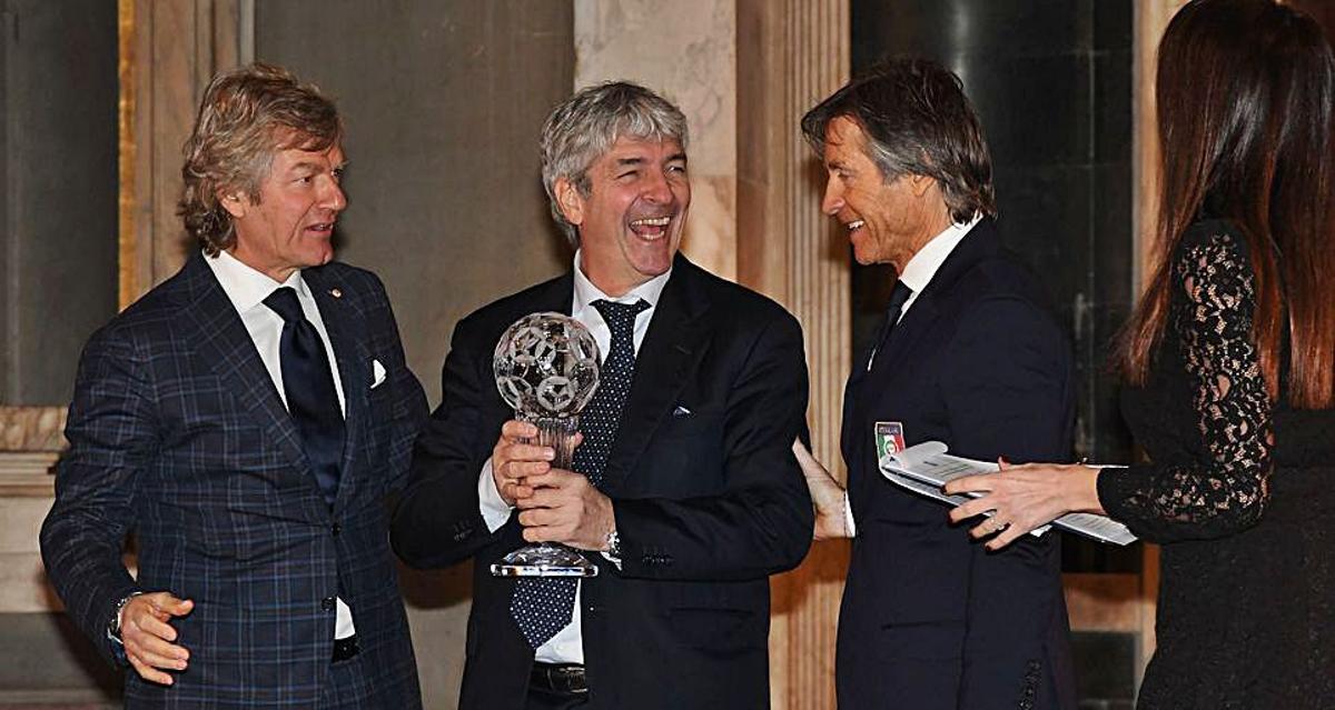 Antognoni, Rossi y Oriali, en una imagen de hace unos pocos años. | // EFE