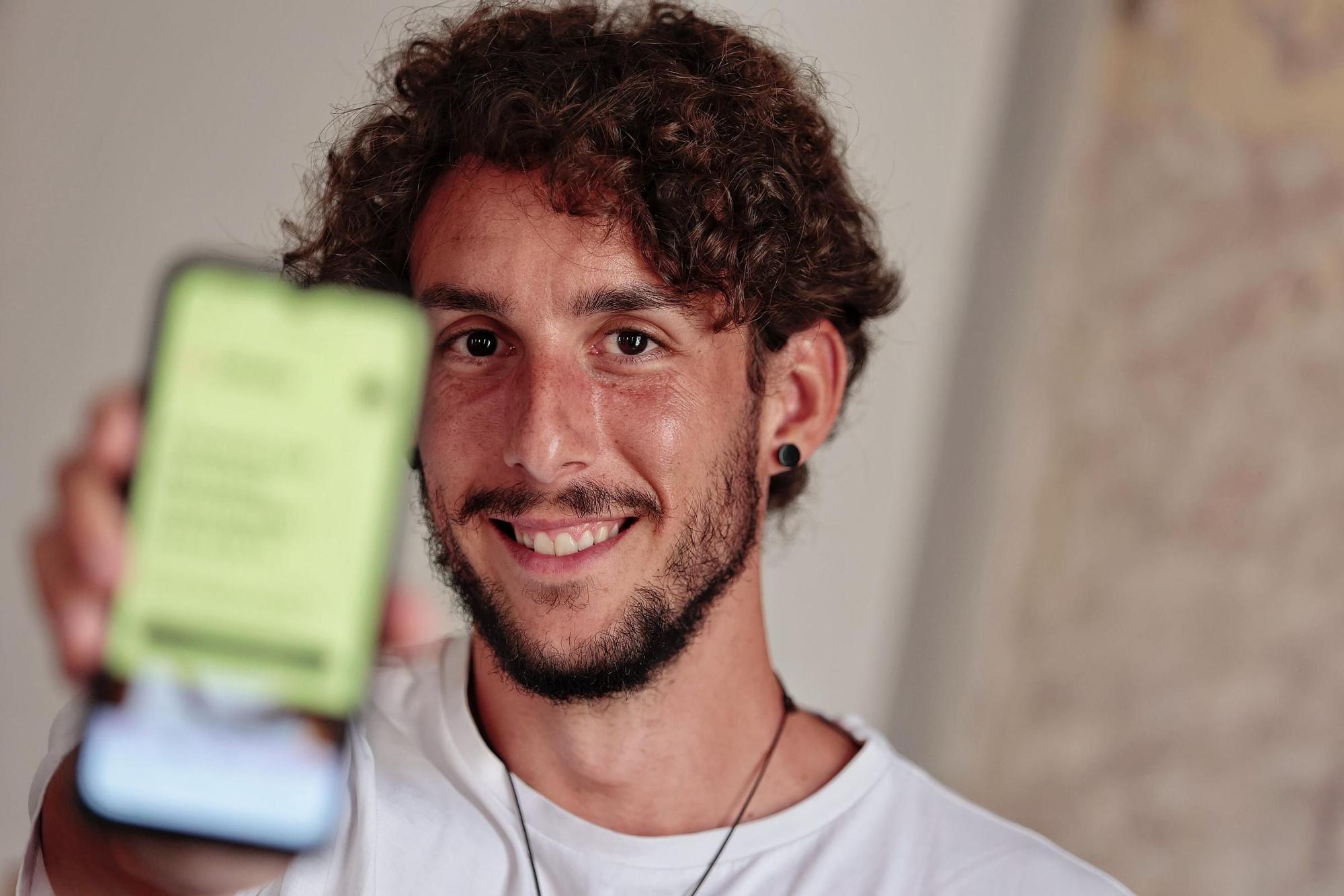 Gorka, empresario que va a lanzar la primera aplicación de citas hecha en Canarias