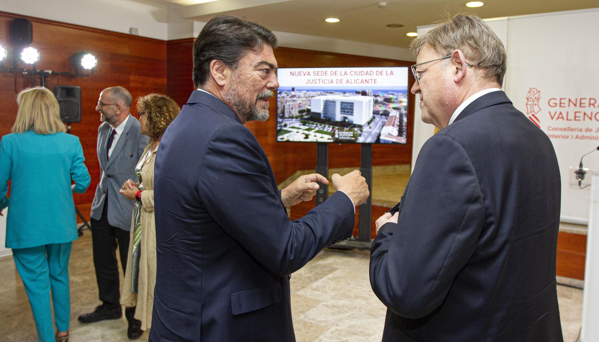 Presentación del proyecto de la Ciudad de la Justicia de Alicante