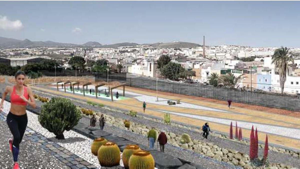 Así quedará parte del nuevo parque de Taco.