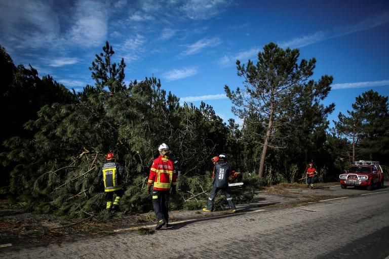 Paso del ciclón Leslie por Portugal