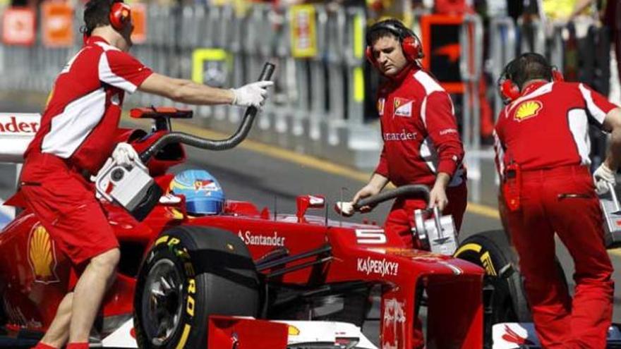 Fernando Alonso en el GP de Australia.