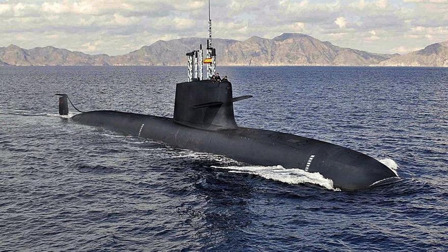Imagen virtual del submarino S-80 de Navantia.