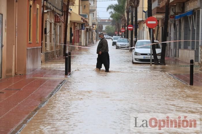 Temporal en Murcia: Los efectos de las lluvias en Los Alcázares y Cartagena