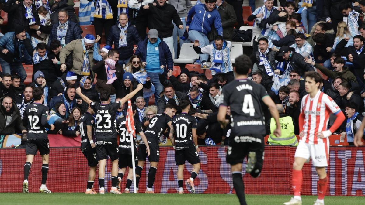 El Málaga CF se queda noveno en LaLiga Hypermotion.