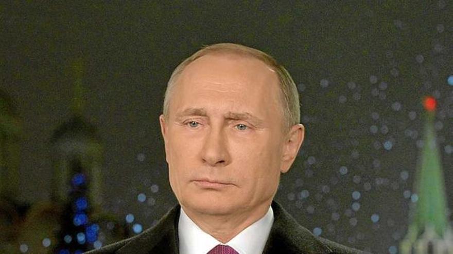 El president de Rússia, Vladímir Putin, en el missatge de Cap d&#039;Any