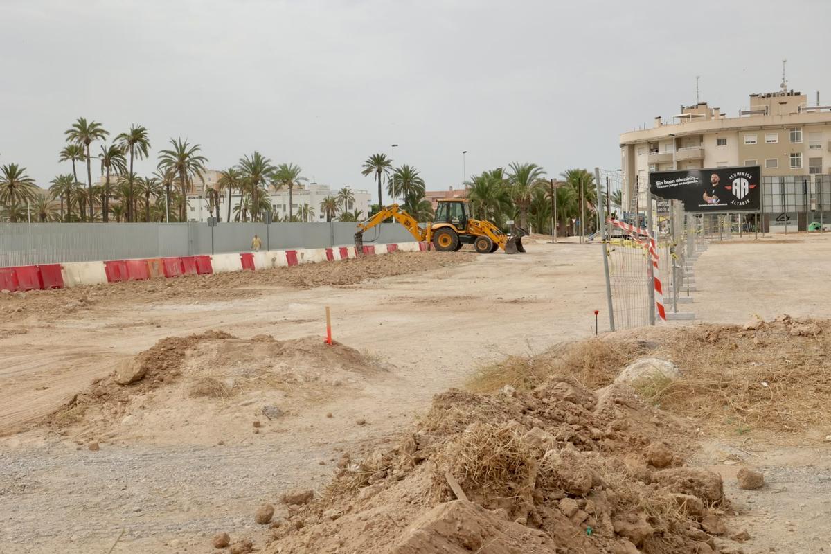 Entorno del Martínez Valero de Elche donde se está actuando