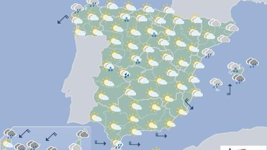 Nubes y lluvias en Canarias