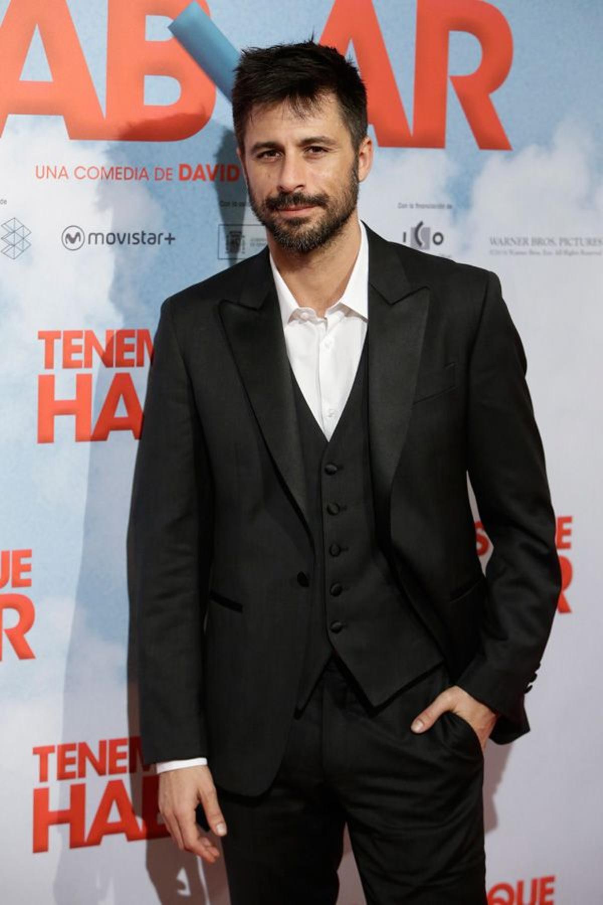 Hugo Silva en el estreno de 'Tenemos que hablar'