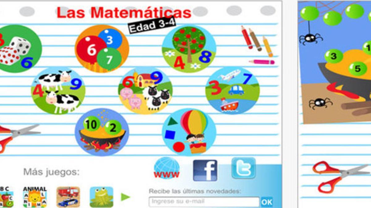 Aplicación 'Las Matemáticas: Edad 3-4'