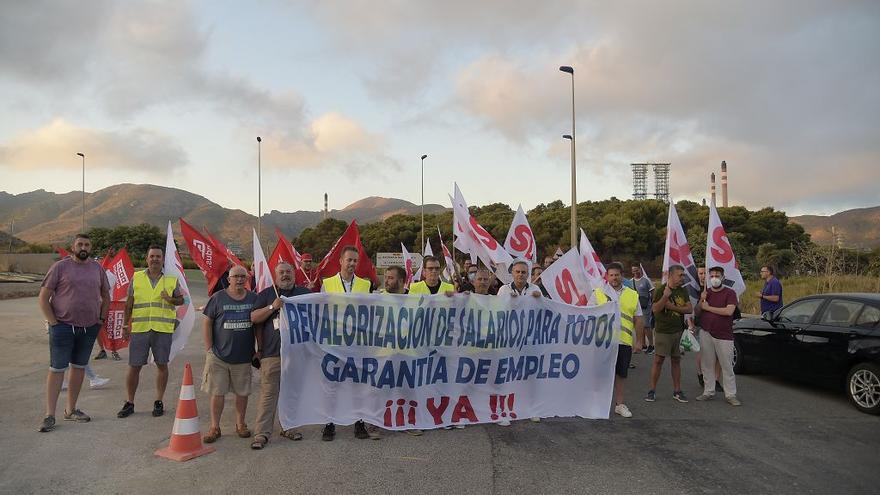 Huelga de los trabajadores de Repsol en Cartagena