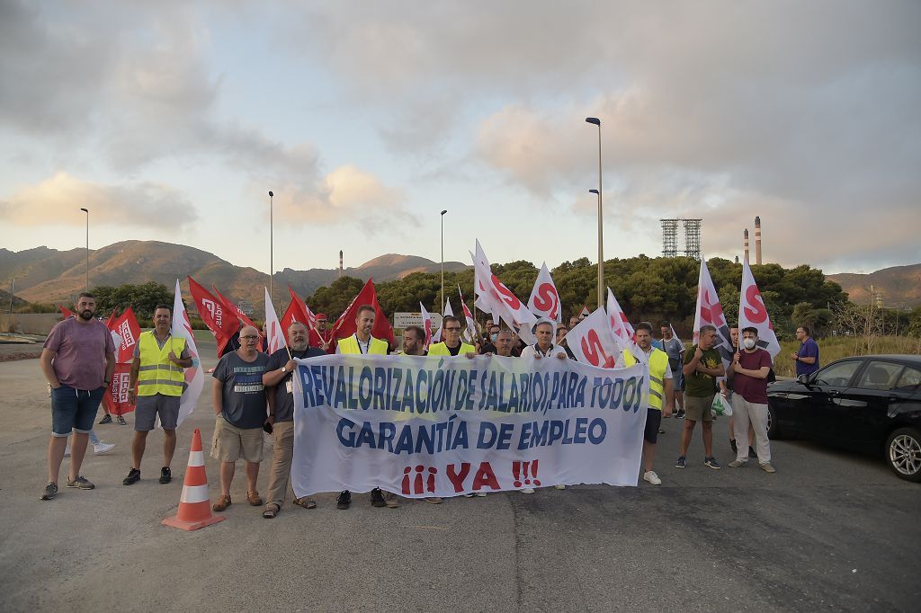 Huelga de los trabajadores de Repsol en Cartagena