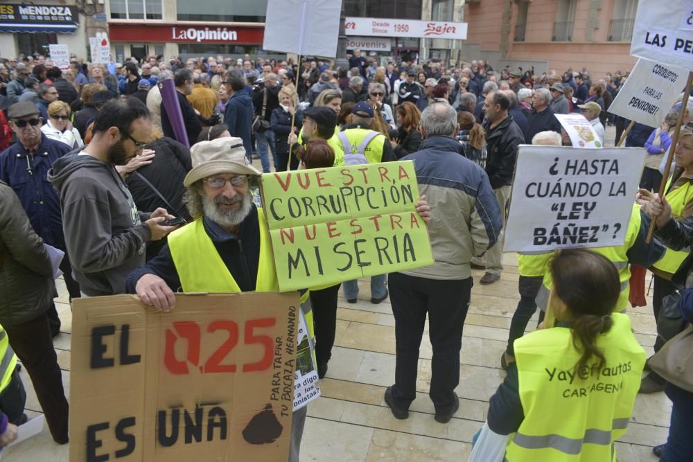 Manifestación por unas pensiones dignas en Cartagena