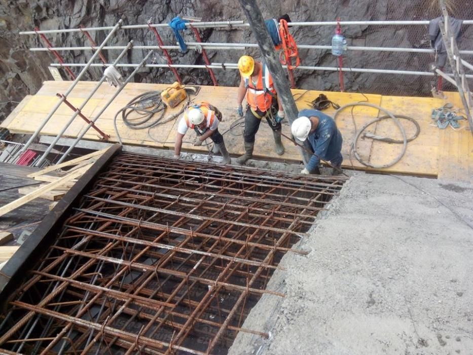 Obras de la Fase I de la nueva carretera de La Aldea