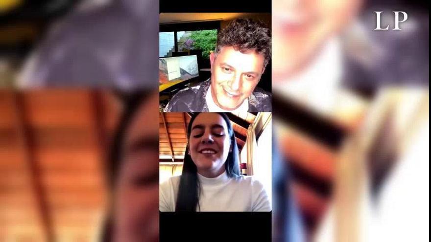 La voz de la cantante palmera Valeria Castro conquista a Alejandro Sanz