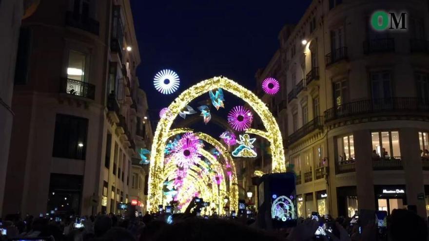 El bosque de Navidad ilumina la calle Larios