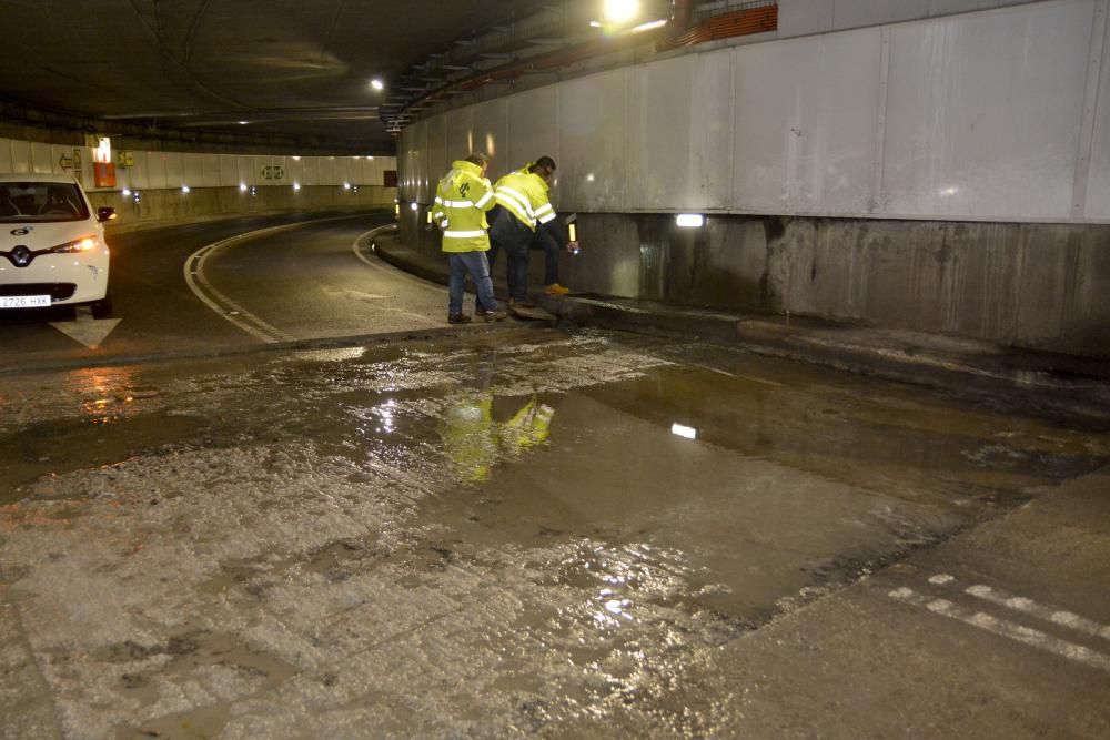 El túnel de María Pita, cerrado por filtraciones